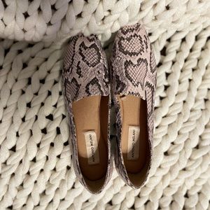 Antonio Melani Bayline Snake Print Leather Loafers Size 7.5